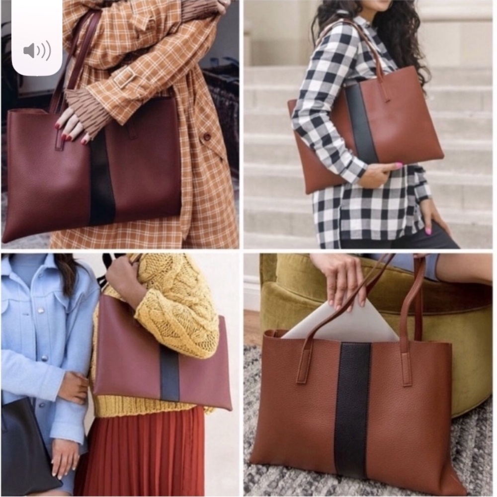 Vince Camuto Vegan Leather Tote Bag - Picture 6 of 6